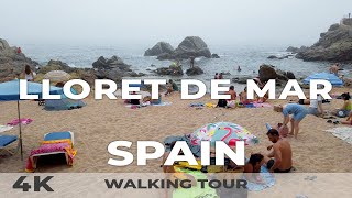 4K Lloret de Mar Spain  Walking Tour 2022  Costa Brava 2022 [upl. by Koss487]