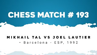 Mikhail Tal vs Joel Lautier • Barcelona  ESP 1992 [upl. by Adnarb]