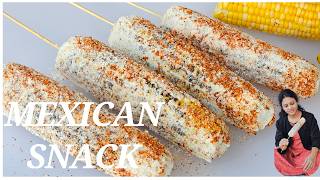 Most Popular Mexican Street Food  Elote  Mexican Street Corn  Snack  teluguammayiruchuluinus [upl. by Neenaej]