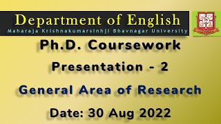 Research in English Studies  PhD Coursework  Evening Presentation 2  Aug 2022 [upl. by Naahsar128]