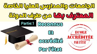 المدارس العليا والجامعات الخاصة المعترف بها في المغرب  les écoles privées reconnues au Maroc [upl. by Annhoj352]