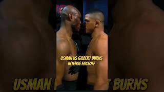 Kamaru Usman Vs Gilbert Burns intense faceoff shorts ufc [upl. by Sargent696]