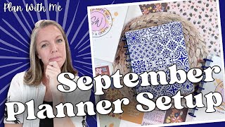 September Planner Setup  Planner Inserts  Monthly Planner Setup [upl. by Nelo]