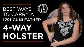 Best Ways to Carry Concealed 1791 4Way Holster [upl. by Suzann]