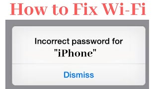 WiFi password incorrect issue resolved on iOS  Unable to join message when connecting to WiFi [upl. by Bergstein]