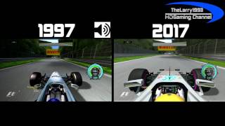 rFactor Ultimate F1 Comparison  1997 vs 2017 [upl. by Idelia]