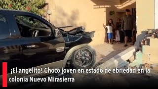 ¡El angelito Choco joven en estado de ebriedad en la colonia Nuevo Mirasierra [upl. by Akeenahs]