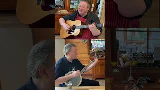 Jamming in the kitchen with a claw hammer banjo playing music banjo clawhammer krugerbrothers [upl. by Thistle]