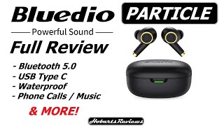 Bluedio Particle TWS Wireless Earbuds  Bluetooth 50 FULL REVIEW [upl. by Kipp994]