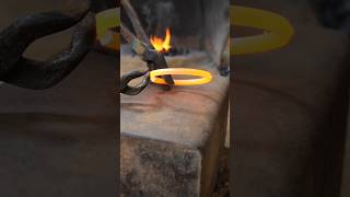 Making awl blacksmith forge diy shorts [upl. by Tobye]