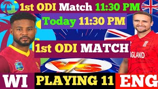 England vs Westendies 1st ODI Match playing 11 today 31 OCT 2024 WI vs ENG Match [upl. by Peednas]