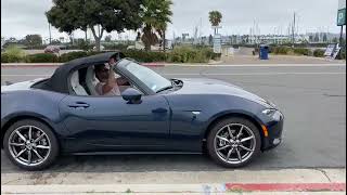 2020 Mazda Miata  soft top operation [upl. by Kcirdle]