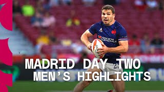 Its an Antoine Dupont MASTERCLASS  Madrid Mens HSBC SVNS Day Two Highlights [upl. by Nerraw]