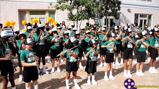 Andrew Wilson Marching Band vs Alice Harte Marching Band Battle Before The Homecoming Parade2024 [upl. by Aciemaj]