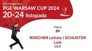 12 Letizia ROSCHER Luis SCHUSTER GER P SP PGE Warsaw Cup 2024 [upl. by Brigit394]