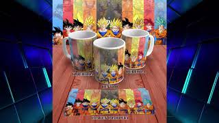 Plantillas para sublimar tazas gratis DRAGON BALL [upl. by Eimile522]