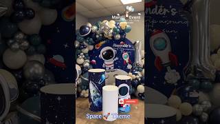 Space theme decoration ideasSpace theme decorationSpace theme shorts manzilevent viral [upl. by Stochmal]