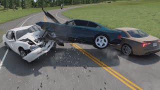 BeamNG Drive  Dangerous Car Crashes 7 beamngcrashes [upl. by Eornom]