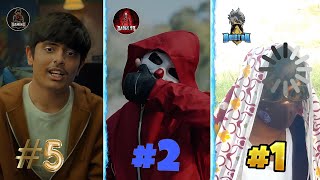 TOP 5 BEST FACEREVEAL OF FREE FIRE YOUTUBERS🔥😍AJJUBHAI FACE REVEAL [upl. by Lita255]