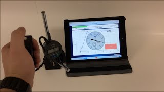 Single Recording of Mitutoyo Dial Indicator with WiMER and DialReadPad App [upl. by Rafter183]