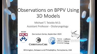 Observations on BPPV Using 3D Models [upl. by Filipe]