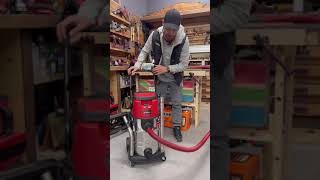 Using the Einhell Cordless Vacuum Cleaner WetDry TPVC 3630 S Auto at BPM Toolcraft [upl. by Adnovay]