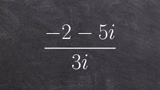 Tutorial  Dividing complex numbers ex 17 2  5i3i [upl. by Meesan]