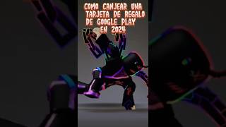 APRENDE A COMO CANJEAR UNA TARJETA DE REGALO DE GOOGLE PLAY  quotFACIL Y RAPIDOquot 🎮🎮💰💰💳💳🤯 googleplay [upl. by Elkcim]