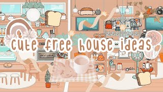 Cute Free House Ideas 🔆🧺🔑  Toca Boca  Toca Life World ♡♡♡ [upl. by Harle222]