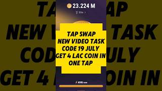 Tap swap 19 July Code Today  Crypto Revolution Tap swap 19 July video Code Today  1st Video Code [upl. by Guglielmo943]