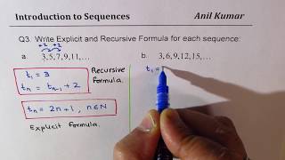 Discrete Sequences General Term with Explict and Recursive Formula [upl. by Robillard825]