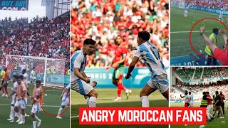 Argentina Last Min Goal Disallowed  Morocco Fans Got Angry Reaction😡 [upl. by Euqinimod]