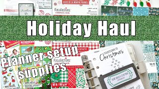 CHRISTMAS PLANNER HOLIDAY HAUL  MICHAELS CHRISTMAS CRAFT HAUL  HOBBY LOBBY CHRISTMAS PAPER PAD [upl. by Amerigo]