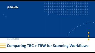 Webinar  Comparing Trimble Business Center  Trimble RealWorks for Scanning Workflows [upl. by Milton857]