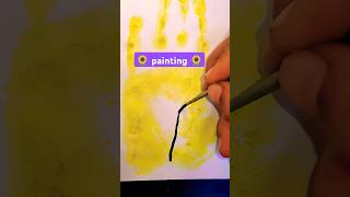 Painting 💛🌻✨ watercolor hand art shorts shortvideo [upl. by Harve]