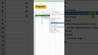 convertir pulgadas a centimetros shorts excel [upl. by Aiykan]