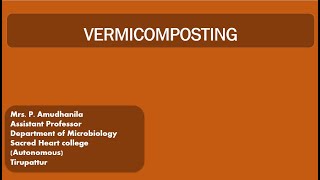 VERMICOMPOSTINGVERMITECHNOLOGYMETHODS OF VERMICOMPOSTING [upl. by Brookner]