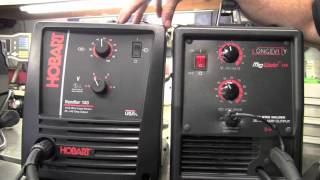 HOBART HANDLER 140 vs LONGEVITY MIGWELD 140  140 AMP 115 VOLT MIG WELDER REVIEW PART 1 of 2 [upl. by Rehpoitsirhc]