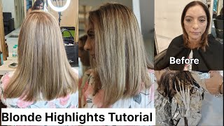 How To Blonde hair color highlightsstep by stepeasy wayglobal highlights कैसे करें hairexpert [upl. by Namsu]