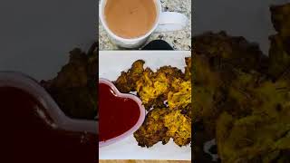 Air Fryer Onion Pakodas II How to make Onion Bhaji in Air Fryer Shorts [upl. by Kcirrag]