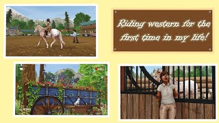 Riding western for the first time in my life  Starshine Ranch Western Event Vlog  SSO RRP [upl. by Hamon]