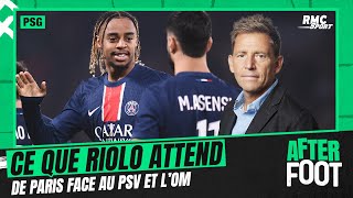 PSG  ce que Riolo attend de léquipe de Luis Enrique face au PSV Eindhoven et à lOM [upl. by Mildrid]