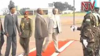 Museveni tours Rwanda Genocide Park [upl. by Merrile]