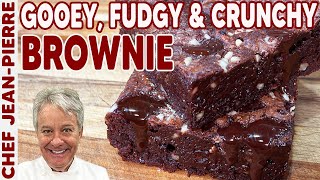 Fudgy and Crunchy Brownie Recipe  Chef JeanPierre [upl. by Gualterio]