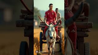 Ronaldo driving bullock in village area shorts ronaldo [upl. by Naedan831]