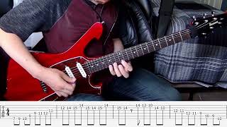 Guitar Riff 240  Buckethead  Big Sur Moon  Cover with Tabs [upl. by Kolodgie]