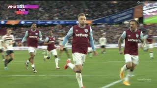 Jarrod Bowen Goal West Ham vs Manchester United 21 All Goals and Extended Highlights [upl. by Yecies]