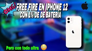 Free FIRE EN IPHONE 12 CON 1 DE BATERIA EN ULTIMA ACTUALIZACION DE JULIO 2022 ¿Todo ultra [upl. by Mckinney]