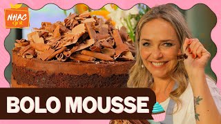 BOLO MOUSSE PARA ANIVERSÁRIO Carole Crema ensina sobremesa com muito chocolate  Que Seja Doce [upl. by Sivam]