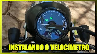 Instalando o velocímetro universal digital na intruder 125 [upl. by Auohs]